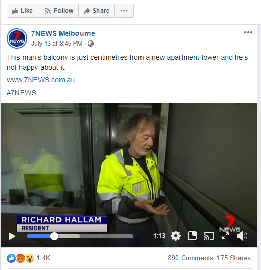 buying off the plan, seven news facebook page 